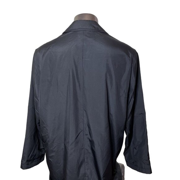 Mens Overcoat Coletti Collection Line 54 XXL Button Up Lined Black u - Picture 3 of 7